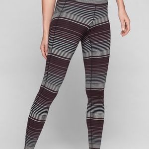 Athleta High Rise Stripe Tight
